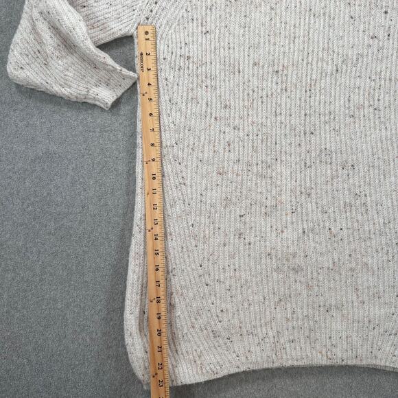 Blu Pepper Knit Tunic Sweater Dress Women's Large Turtleneck Chunky Cream - Picture 3 of 7